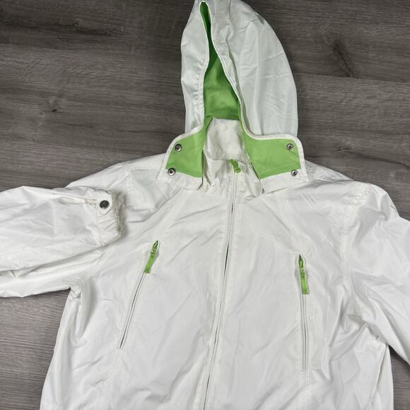 L-RL Lauren Ralph Lauren Active Size Large Full Zip Hooded Windbreaker Jacket - Picture 1 of 16